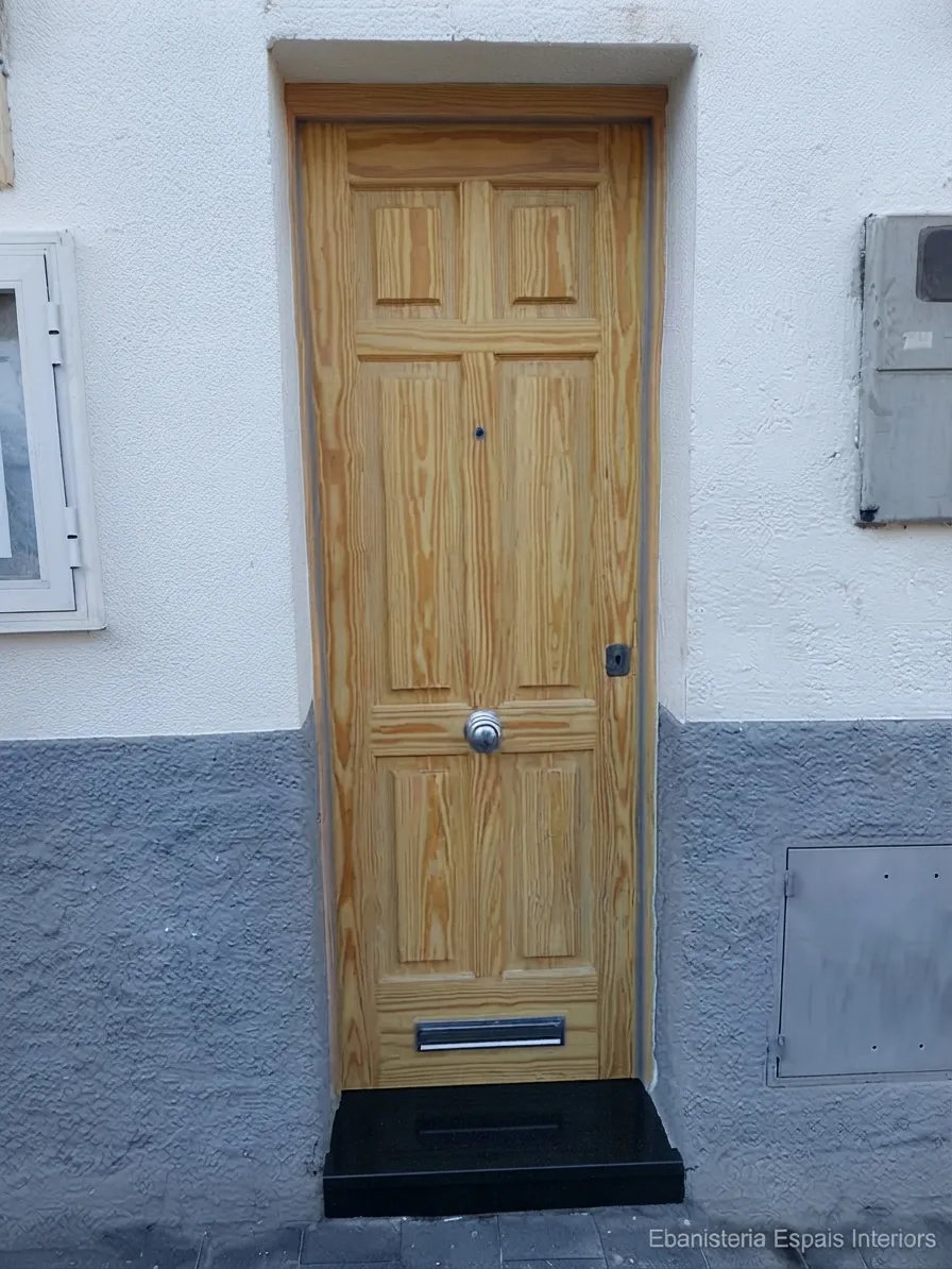 Puerta de madera a medida para exterior - Armarios Closed