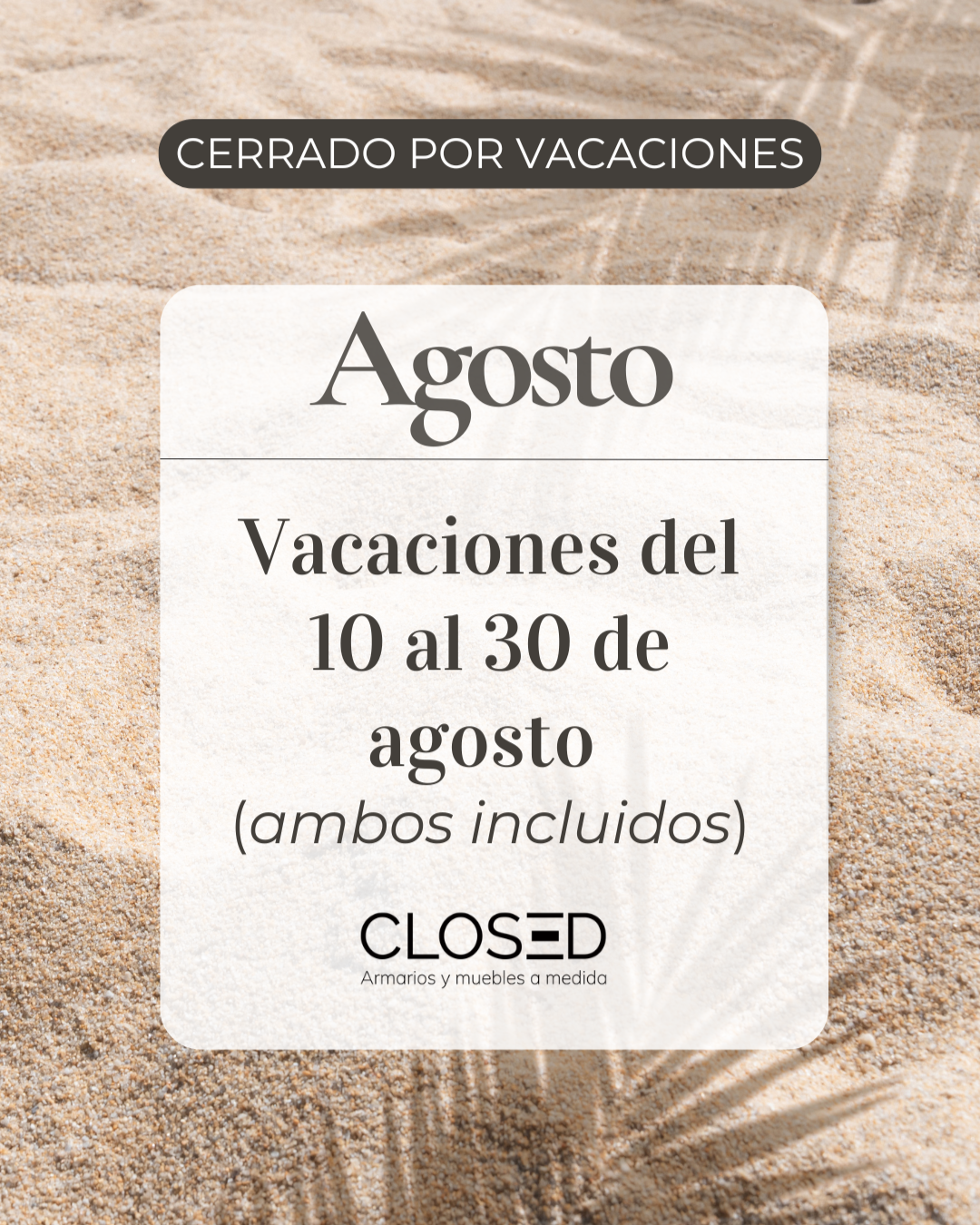 Vacaciones verano Vacaciones verano